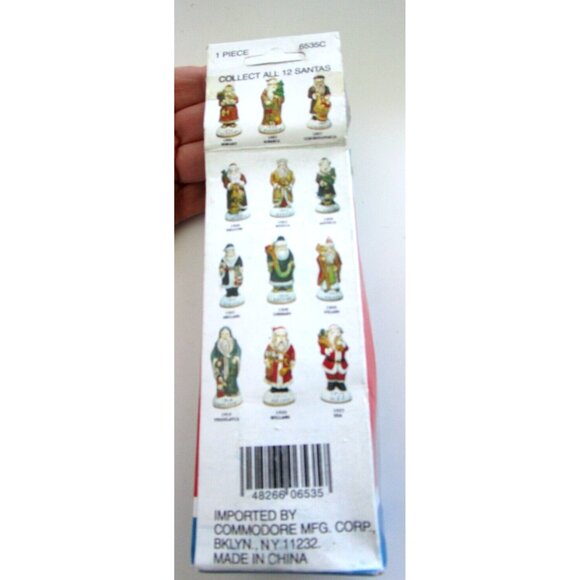 VTG Commodore Mfg.Corp. Antique Santa Collectibles 1905 England Ornament Ceramic - Picture 7 of 16